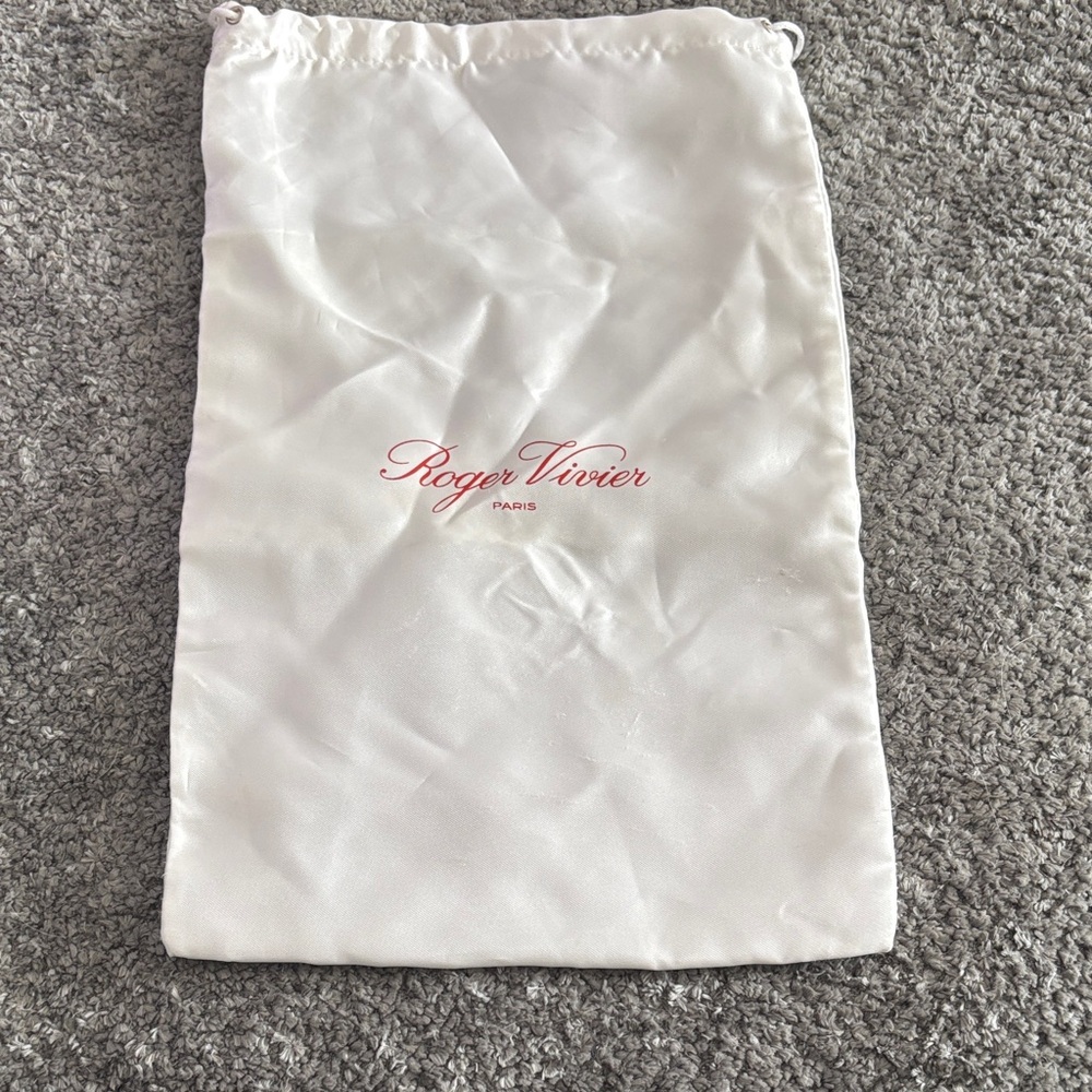 Roger Vivier White Shoe Bag